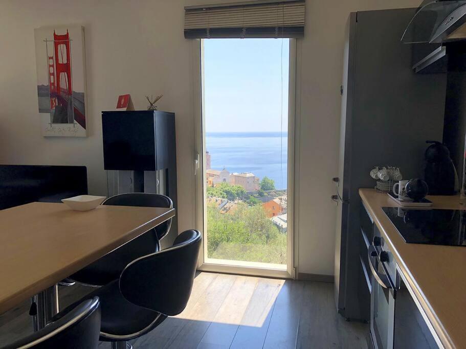 Appartement Vue Panoramique Sur La Mer Et La Citadelle De Bastia 巴斯蒂亚 外观 照片